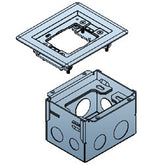 Legrand - Wiremold 880W1817B OmniBox Series Two-Gang Stamped Steel Floor Box